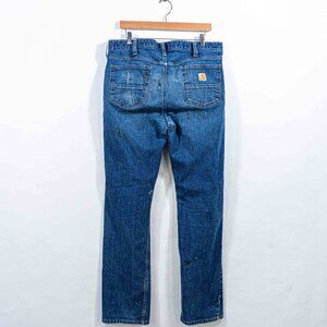 Carhartt Workwear Logo Distressed Jeans 36 x 34 Y2K Streetwear Skate Grunge